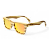 Дървени слънчеви очила 7th Sense Amare Red Orange Polarized