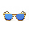 Дървени слънчеви очила 7th Sense Amare Blue Polarized