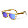 Дървени слънчеви очила 7th Sense Amare Blue Polarized
