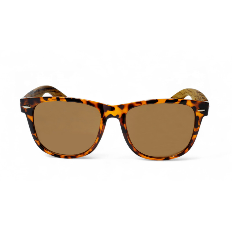 Слънчеви очила с дървена рамка 7th Sense Joy brown tortoise