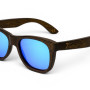 Дървени слънчеви очила 7th Sense Kanye Blue Polarized