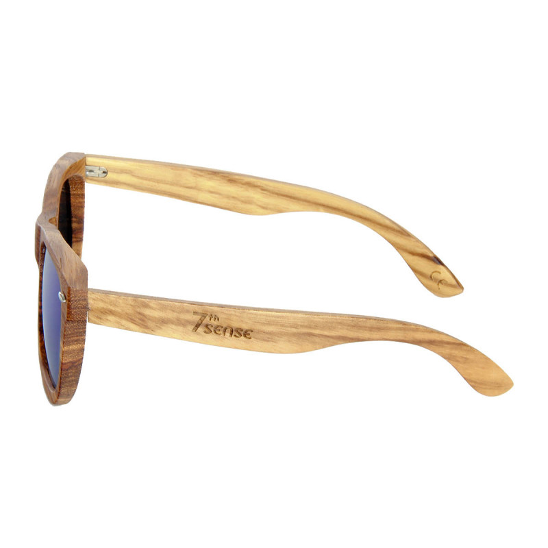 Дървени слънчеви очила с поляризация 7th Sense Wiara Polarized Blue