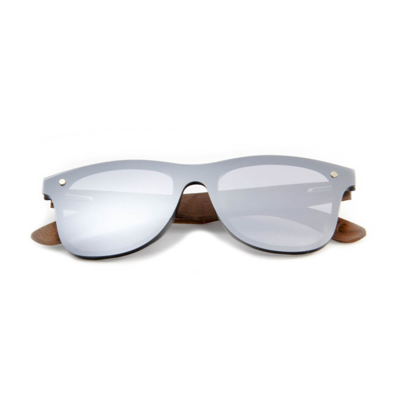 Слънчеви очила с дървена рамка 7th Sense Gravity Polarized Grey Mirror
