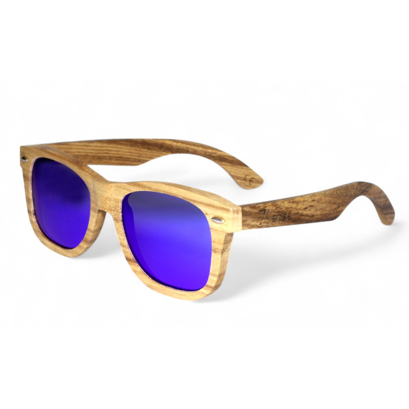 Дървени слънчеви очила с поляризация 7th Sense Wiara Polarized Blue