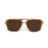 Дървени слънчеви очила 7th Sense Driftwood Brown Polarized