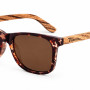 Дървени слънчеви очила 7th Sense Terra Brown Polarized