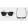 Слънчеви очила с дървена рамка 7th Sense Gravity Polarized Grey Mirror