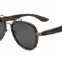 Дървени слънчеви очила 7th Sense Avio 2 Grey Polarized