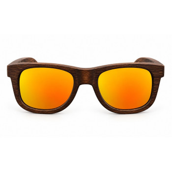 Дървени слънчеви очила 7th Sense Kanye Orange Polarized