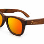 Дървени слънчеви очила 7th Sense Kanye Orange Polarized