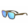 Дървени слънчеви очила 7th Sense Driftwood Blue Polarized