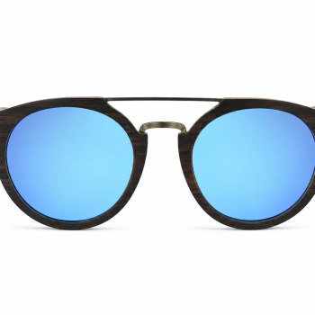 Дървени слънчеви очила 7th Sense Ember Blue Polarized