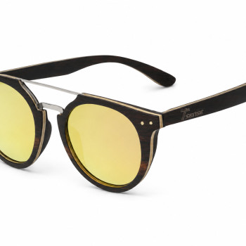 Дървени слънчеви очила 7th Sense Ember Rose Gold Polarized